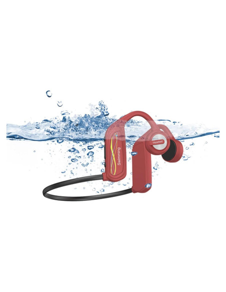 Auriculares de Conducción Ósea Quidnuran Impermeables 16GB Rojo