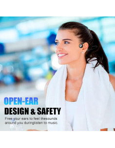 Auriculares de Conducción Ósea Quidnuran Impermeables 16GB Rojo 2