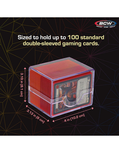 Estuche para Cartas BCW Prism Púrpura Charoita - 100 Cartas