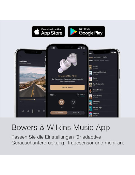 Auriculares Inalámbricos Bowers & Wilkins Pi5 S2 - Cancelación Activa, Bluetooth, 25m