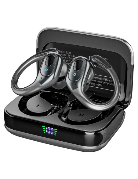 Auriculares Inalámbricos Bluetooth 5.4 Sajawass BX31 IPX7 75h