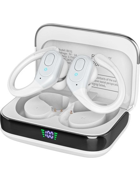 Auriculares Inalámbricos Bluetooth 5.4 Sajawass BX31 IPX7 75h