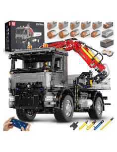 Mould King 19016 Camión Grúa RC 3767 Piezas Control APP