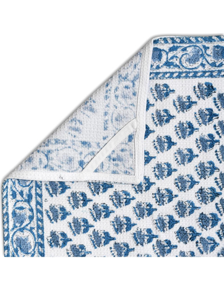 Juego de Toallas de Cocina CPC de 3 Piezas 40.6x71.1cm Algodón Azul