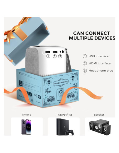 Mini Proyector Portátil ONOAYO AY2PRO 550 ANSI WiFi Bluetooth
