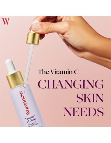 Sérum Facial Womaness 30ml - Iluminador Vitamina C 8% y Escualano