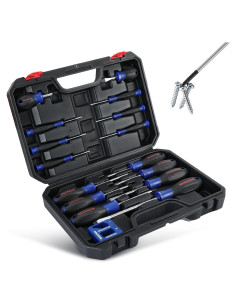 Juego de Destornilladores Magnéticos WORKPRO 16 Piezas con Estuche