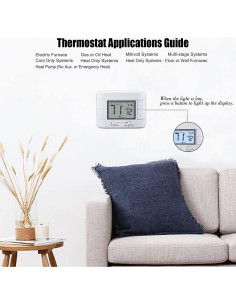Termostato No Programable Aowel AW711 2 Calor 2 Frío LCD 2