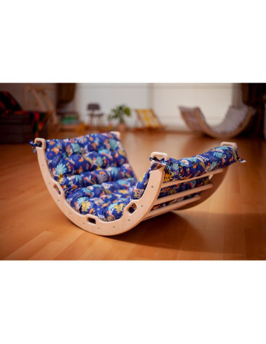 Arco de Escalada de Madera Kidodido con Rampa y Almohada