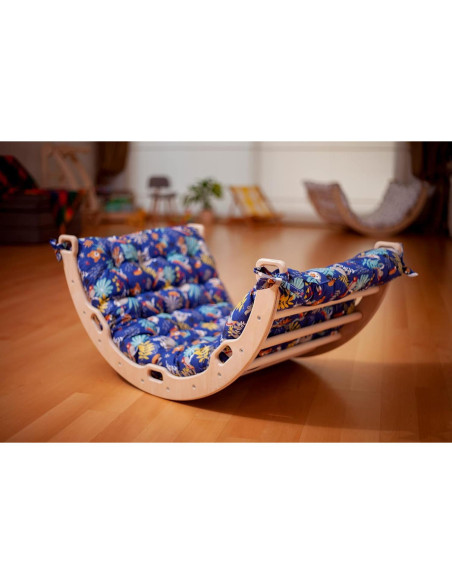 Arco de Escalada de Madera Kidodido con Rampa y Almohada