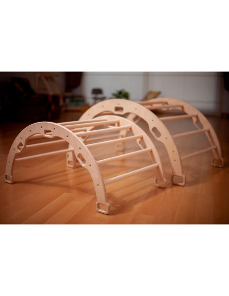 Arco de Escalada de Madera Kidodido con Rampa y Almohada