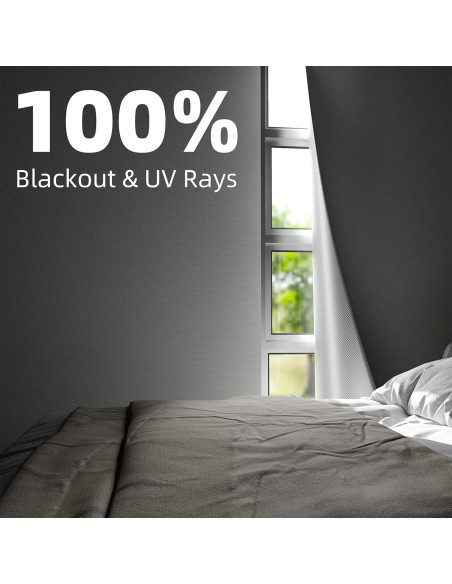 Cortinas de Oscurecimiento Portátiles NIGHTON 145x180cm Blancas