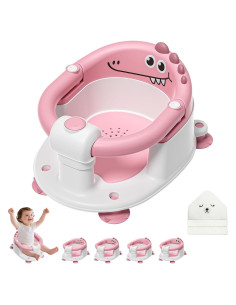 Asiento de Baño Antideslizante para Bebés TPN Rosa 6+ Meses