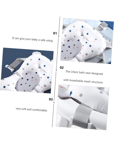 Cojín Flotante para Baño FRCOLOR para Recién Nacidos 50x35cm