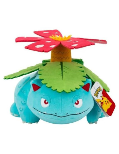 Muñeco de Peluche Venusaur Jazwares 30 cm Suave y Detallado