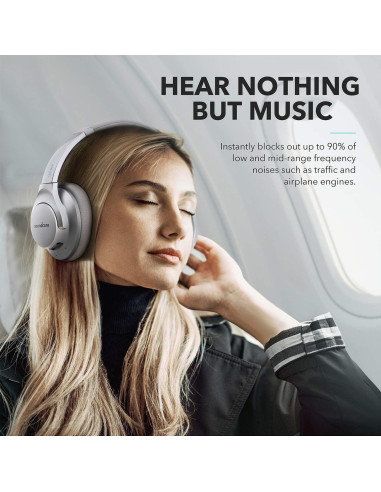 Auriculares Bluetooth Anker Life Q20 con ANC, 40h de batería