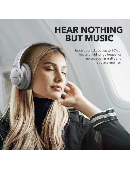 Auriculares Bluetooth Anker Life Q20 con ANC, 40h de batería Auriculares Bluetooth Anker Life Q20 con ANC, 40h de batería