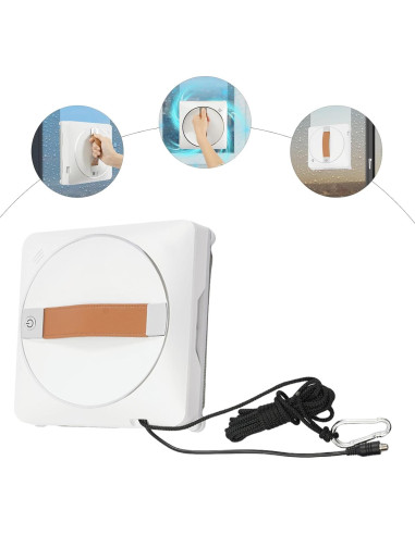 Robot Limpiador de Ventanas LIAUHO 2500Pa Doble Rocío 50ml