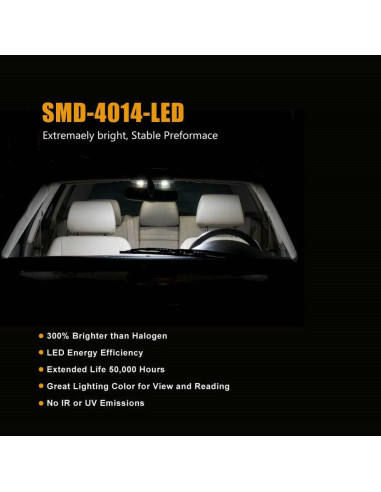 Kit de 40 Bombillas LED DODOFUN 12V 6000K para Coches