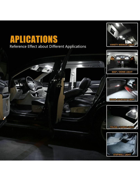 Kit de 40 Bombillas LED DODOFUN 12V 6000K para Coches