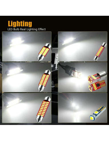 Kit de 40 Bombillas LED DODOFUN 12V 6000K para Coches