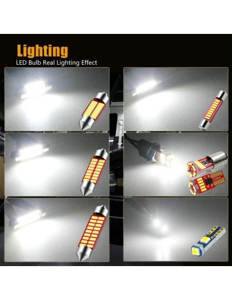 Kit de 40 Bombillas LED DODOFUN 12V 6000K para Coches