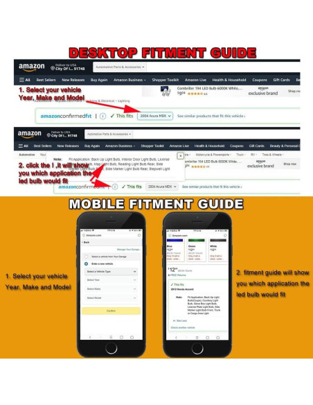 Kit de 40 Bombillas LED DODOFUN 12V 6000K para Coches