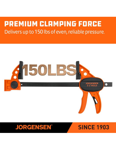 Abrazaderas de Madera Jorgensen E-Z Hold 4 Pzas 150 kg