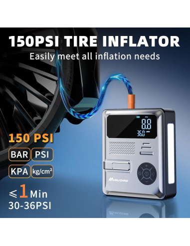 Arrancador de Salto MUDIRO M-JC3 con Compresor 6000A 150PSI