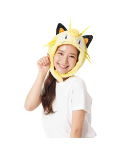 Gorro Kigurumi Meowth SAZAC para Adultos con Solapas 2