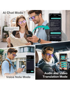 Gafas Inteligentes Bluetooth EarlySincere W100 - Traducción 164 Idiomas 2