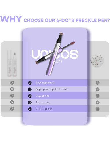 Bolígrafo de Pecas Unicos Sunkiss 2-en-1 con Rubor