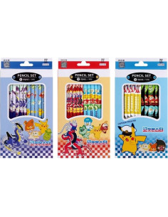 Lápices de Madera Pikachu Hexagonales B - 12 Piezas 2