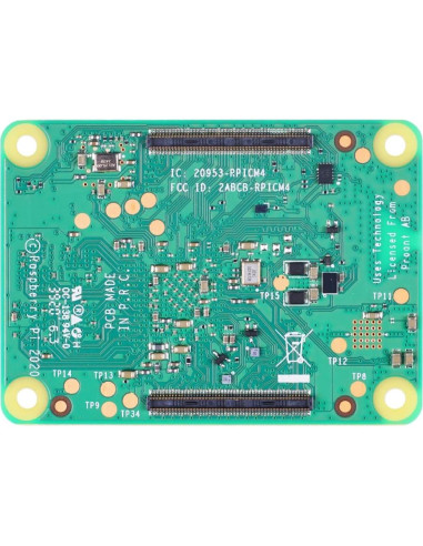 Módulo de Cálculo Raspberry Pi 4 2GB RAM Sin Wi-Fi CM4002000