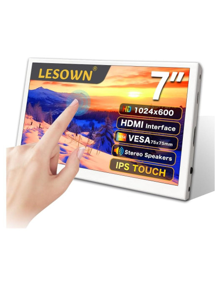 Monitor Portátil 7" Lesown P70CW-T IPS Táctil 1024x600