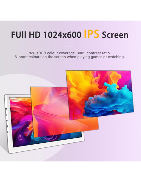 Monitor Portátil 7" Lesown P70CW-T IPS Táctil 1024x600