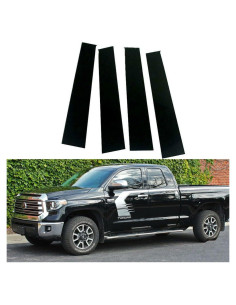 Cubierta de Pilar Ventana Exterior Toyota Tundra 2007-2021 Negro