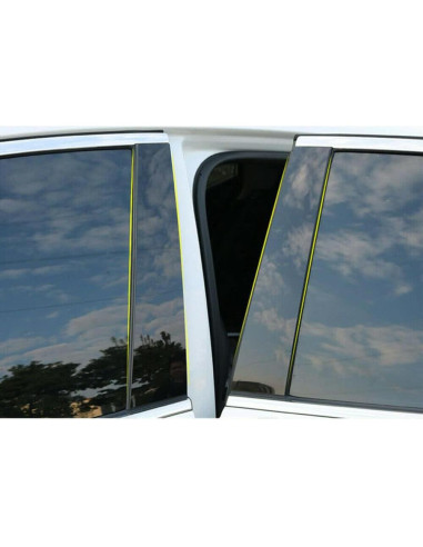 Cubierta de Pilar Ventana Exterior Toyota Tundra 2007-2021 Negro