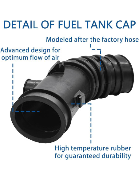 Manguera de entrada de limpiador FIQAPJ para Toyota Corolla 1.6L/1.8L