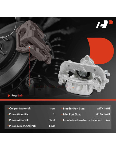 Caliper de Freno de Disco A-Premium para Toyota RAV4 2019-2024