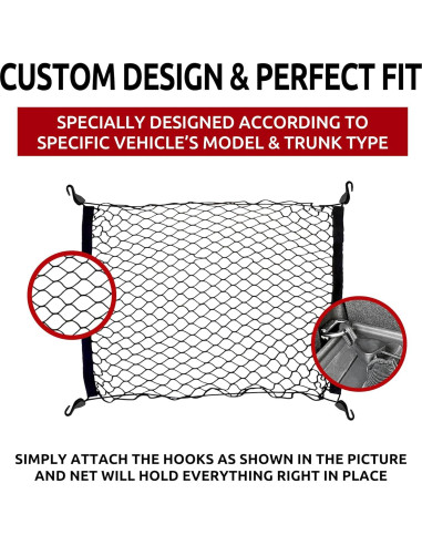 Red de Carga Malla para Toyota Corolla Cross 2022-2025 - Organizador Maletero