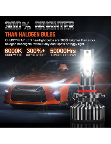 Luces Antiniebla VCSZKXLY 9005 Alta Potencia para Toyota RAV4 2013-2015