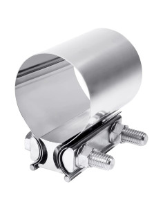 Abrazadera de Escape Acero Inoxidable Qziulr 5.08 cm Universal