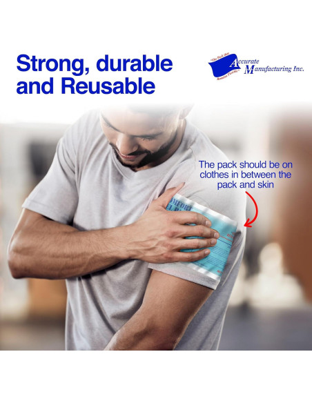 Paquete de Hielo Reutilizable Flexible Accurate 12.7x45.7cm