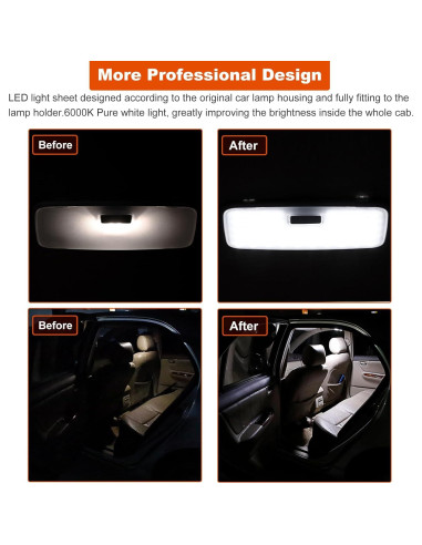 Luz LED Interior Toyota ZEN HON 6000K para Tacoma RAV4 BZ4X