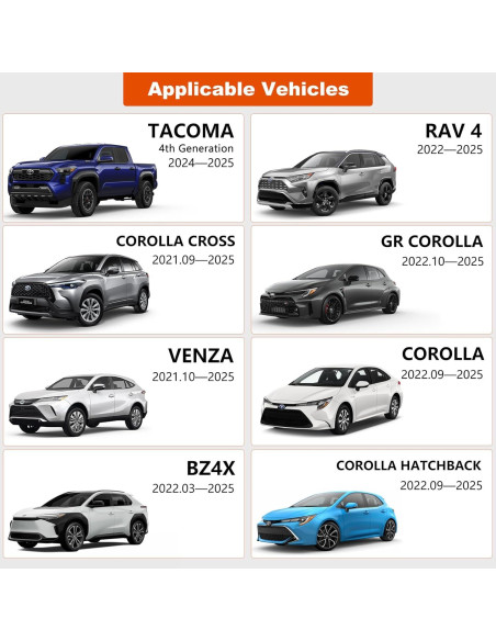 Luz LED Interior Toyota ZEN HON 6000K para Tacoma RAV4 BZ4X