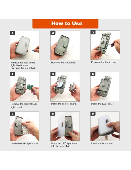 Luz LED Interior Toyota ZEN HON 6000K para Tacoma RAV4 BZ4X