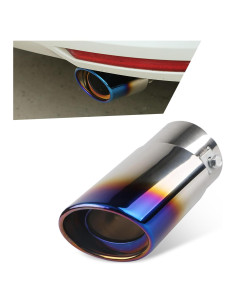 Tubo de Escape Modificado Tesnaao 2.5" Azul Horneado Universal