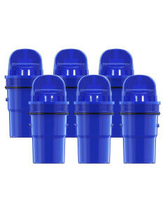 6 Filtros de Agua AQUA CREST para Jarras PUR, Certificado NSF