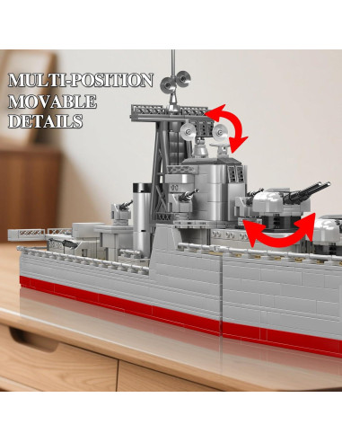 Conjunto de Construcción Acorazado Mould King 10133 1815 Piezas